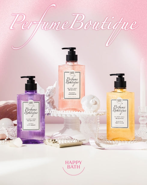 HAPPY BATH Perfume Boutique Oil Body Wash Rose Blush 500ml from Korea by HAPPY BATH