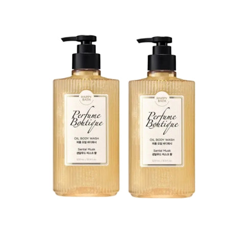 2 x HAPPY BATH Perfume Boutique Oil Body Wash Santal Musk 500ml from Korea by HAPPY BATH