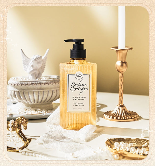 HAPPY BATH Perfume Boutique Oil Body Wash Santal Musk 500ml from Korea by HAPPY BATH