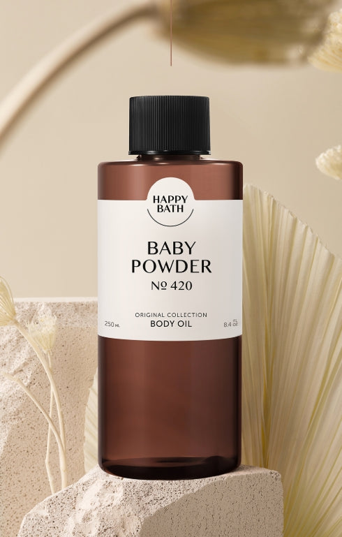 2 x HAPPY BATH Original Collection Body Oil ( No. 420 Baby Powder ) 250ml from Korea by HAPPY BATH
