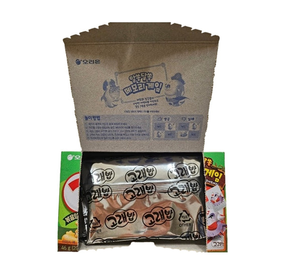 4 x Orion Goraebap Stir-Fried Seasoning Snack 46g – Korean Whale Crackers by Orion