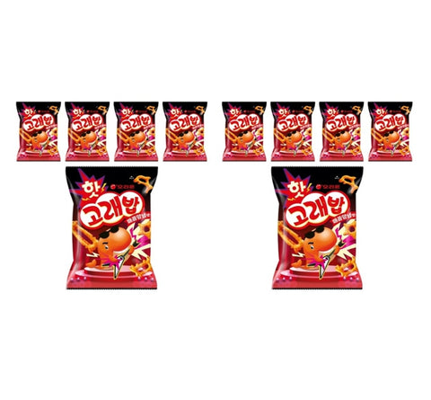10 x Orion Hot Goraebap Spicy Flavor Korean Snack 56g from Korea
