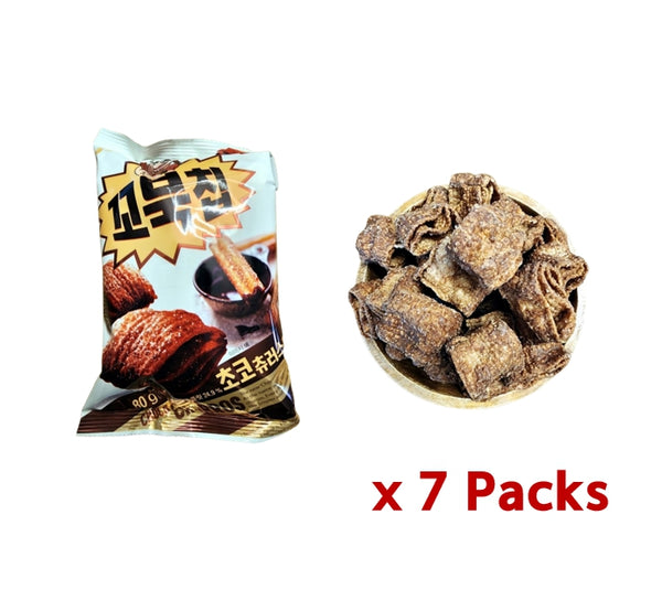 Orion Turtle Chips Variety Pack - Corn Soup 7 Bags + Choco Churros 7 Bags (903g) | Korean Snack Favorit by Orion