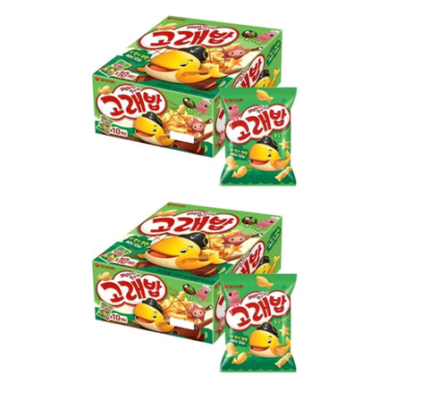 20 x Orion Goraebap Korean Snack 20g, Fun Sea Animal Shapes from Korea