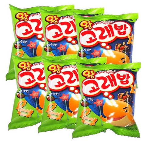 6 x Orion Goraebap Korean Snack 56g, Fun Sea Animal Shapes from Korea