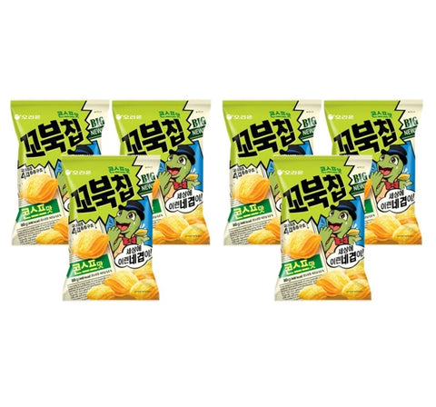 6 x Orion Kkobukchip (Turtle Chips) Corn Soup Flavor 80g from Korea