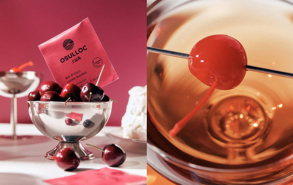 [CAFFEINE FREE] Osulloc Cherry Rooibos Tea (20 Tea Bags), Caffeine‑Free, Herb Tea, Natural Cherry Flavor from Korea