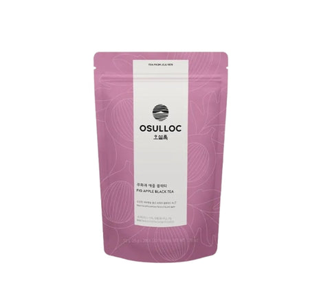 Osulloc Fig Apple Black Tea, 20 Pyramid Tea Bags, Fig, Apple & Cacao Blend from Korea