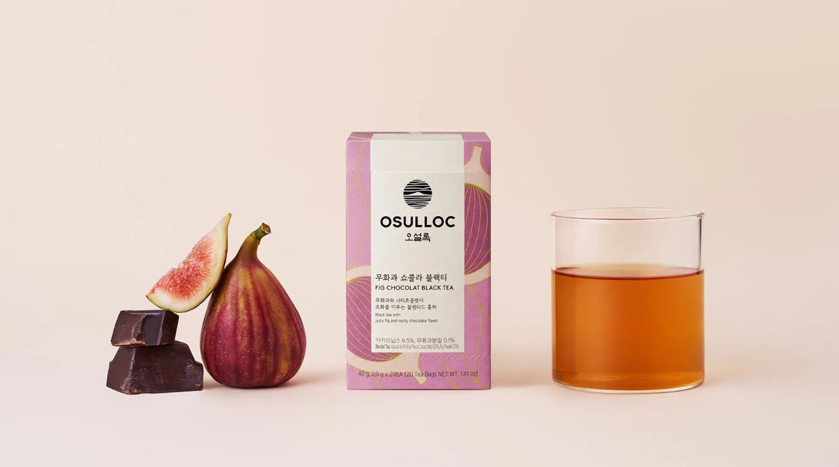 OSULLOC Fig Chocolate Black Tea, 1 Box 20 Tea Bags, from Korea by OSULLOC