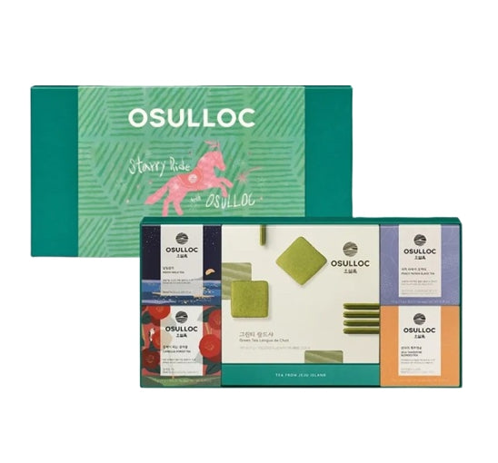 [Holiday Edition] Osulloc Green Tea Langue De Chat Best Tea Set – Premium Matcha Cookies & Tea from Korea