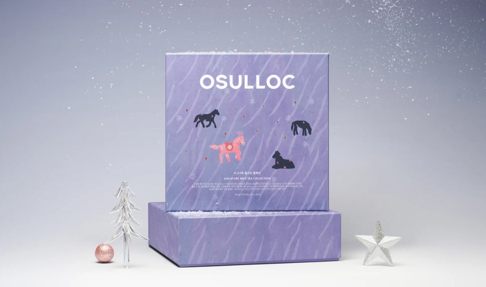 OSULLOC Signature Milk Tea Collection Gift Set, 4 Flavors x 5 Sticks from Korea