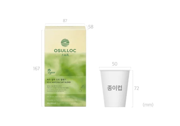 Osulloc Jeju Matcha Oat Blend, 10 Sticks from Korea