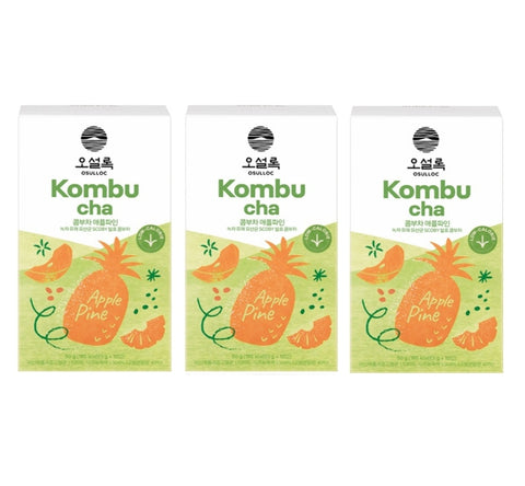 3 x Osulloc Kombucha Tea Applepine, 1 Box 10ea, from Korea
