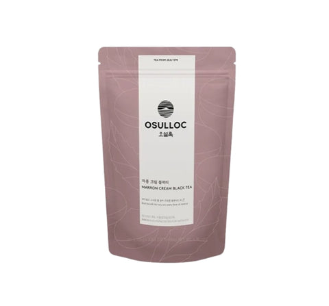 Osulloc Marron Cream Black Tea, 20 Pyramid Tea Bags, Chestnut & Cream from Korea