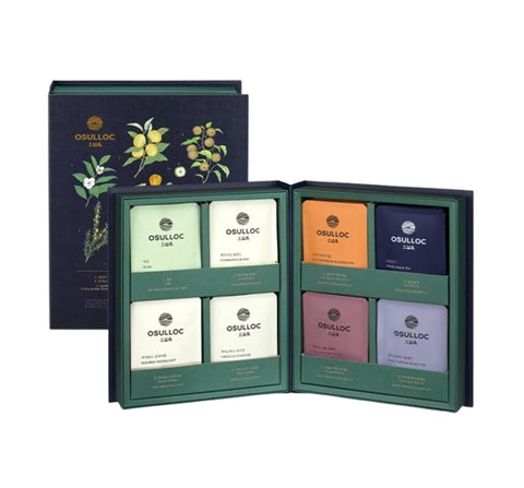 Osulloc Master Blend Tea Gift Set, 8 Flavors x 4 Piramid Tea Bags from Korea