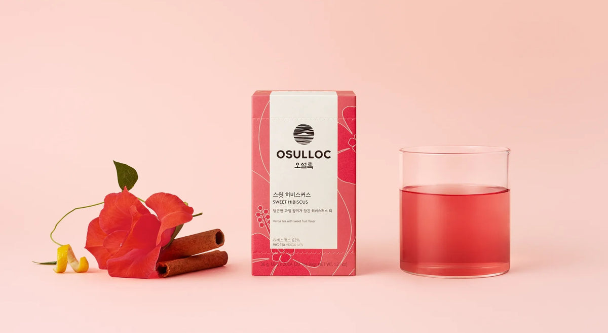 OSULLOC Sweet Hibiscus, 1 Box 20 Tea Bags, from Korea by OSULLOC
