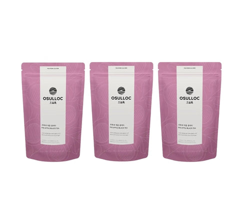 3 x Osulloc Fig Apple Black Tea, 20 Pyramid Tea Bags, Fig, Apple & Cacao Blend from Korea