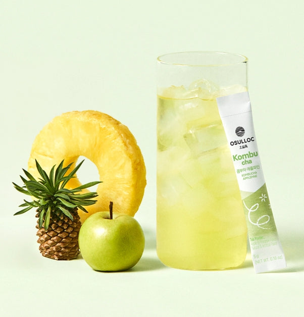 2 x OSULLOC Kombucha Applepine, 1 Box 10 Sticks, from Korea