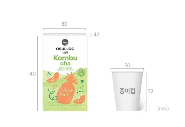 Osulloc Kombucha Tee Apfelkiefer, 1 Box 10 Stück, aus Korea_KT