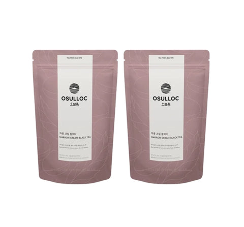 2 x Osulloc Marron Cream Black Tea, 20 Pyramid Tea Bags, Chestnut & Cream from Korea