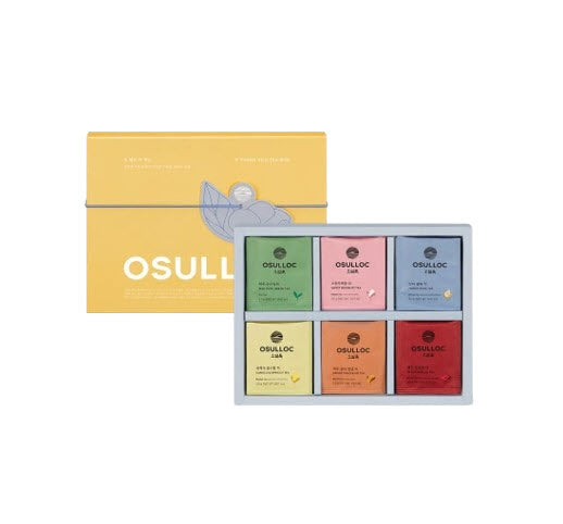 OSULLOC O Thank You Tea Box Gift Set, 30ea (5 x 6 Flavors), from Korea by OSULLOC