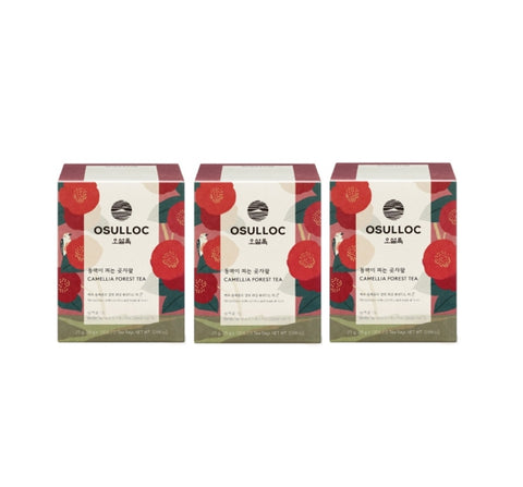 3 X OSULLOC Camellia Forest Tea, 1 Box 10 Tea Bags, from Korea by OSULLOC