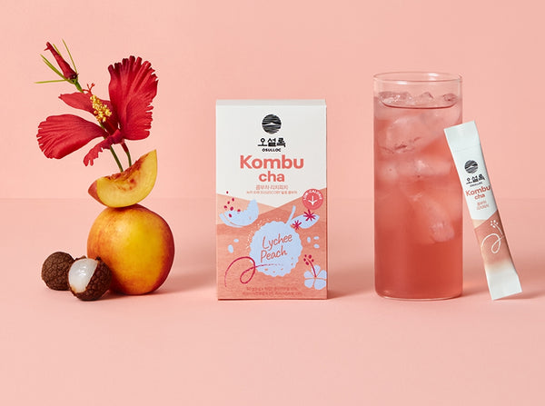 Osulloc Kombucha (Calamango + LycheePeach + Applepine), 1 Box 10ea, from Korea by OSULLOC