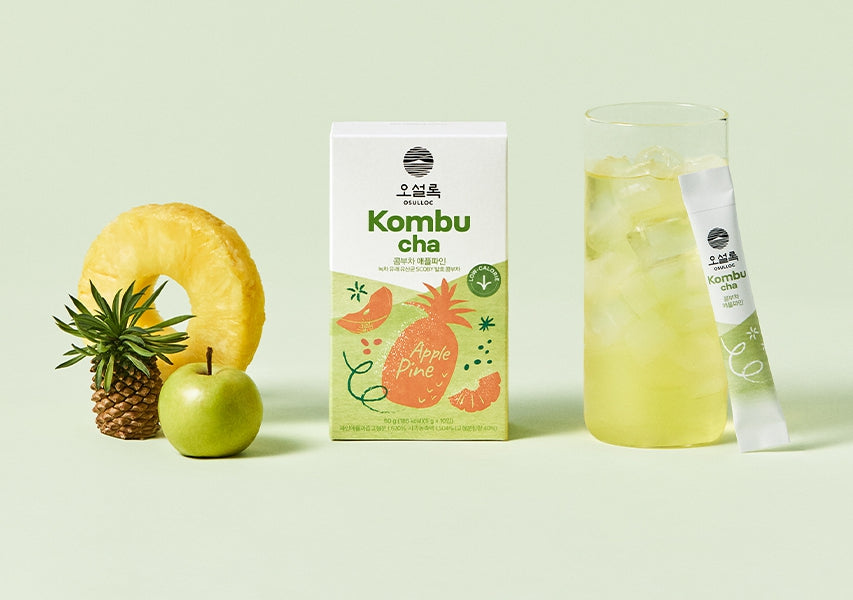 Osulloc Kombucha (Calamango + LycheePeach + Applepine), 1 Box 10ea, from Korea by OSULLOC