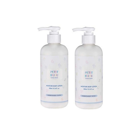 2 X ETUDE Petit Bijou Cotton Snow Moisture Body Lotion 300ml from Korea by ETUDE