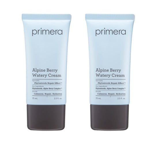 2 x Primera Alpine Berry Watery Cream (Tube Type) 75ml + Samples(2 Items) from Korea by Primera