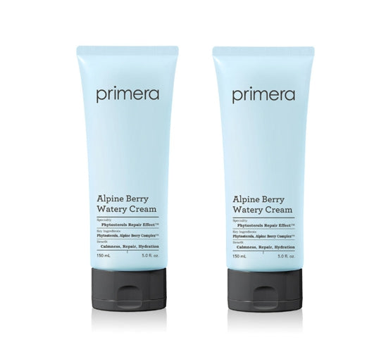 2 x Primera Alpine Berry Watery Cream (Tube Type) 150ml + Samples(2 Items) from Korea