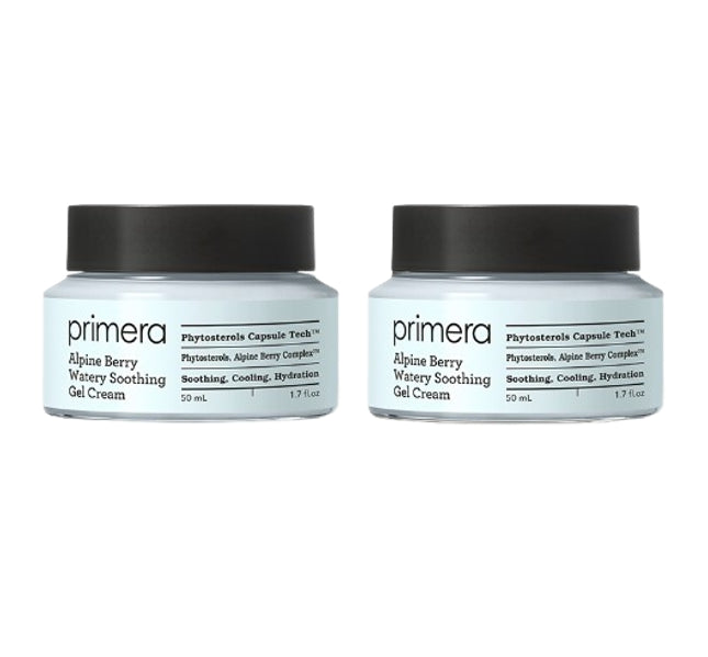 2 x Primera Alpine Berry Watery Soothing Gel Cream 50ml + Samples(2 Items) from Korea by Primera