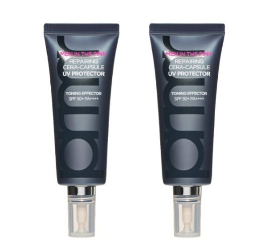 2 x [MEN] Primera Men In The Pink Repairing Cera-Capsule UV Protector Toning Effector 40ml + Samples(2 Items) from Korea by Primera
