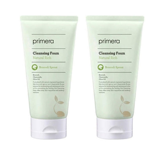 2 x Primera Natural Rich Cleansing Foam 150ml from Korea by Primera