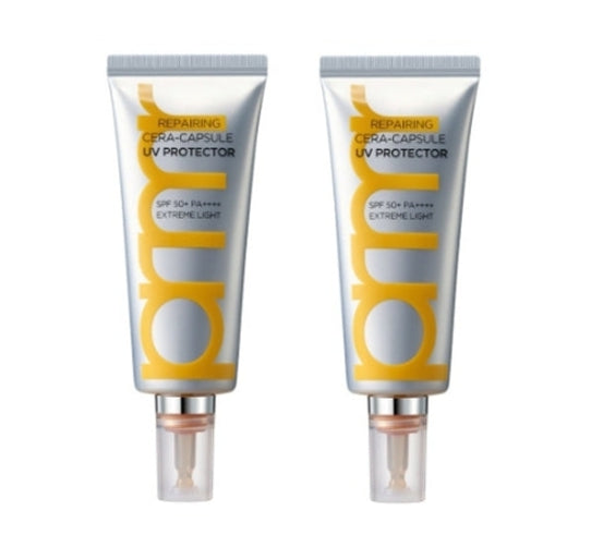 2 x Primera Repairing Cera-capsule UV Protector 40ml, SPF50 PA++++ + Samples(2 Items) from Korea by Primera