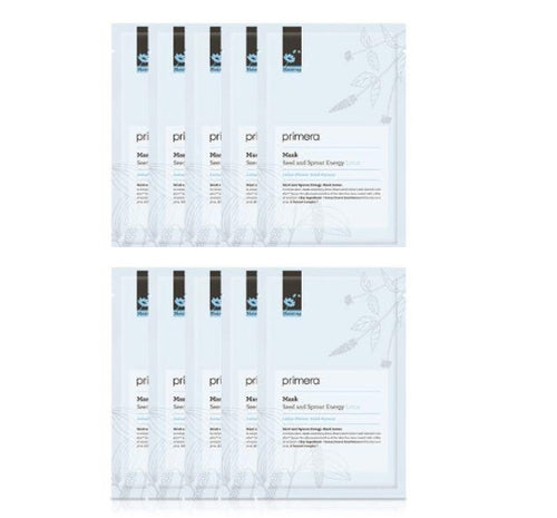 10 x Primera Seed and Sprout Energy Mask Lotus 20ml from Korea by Primera