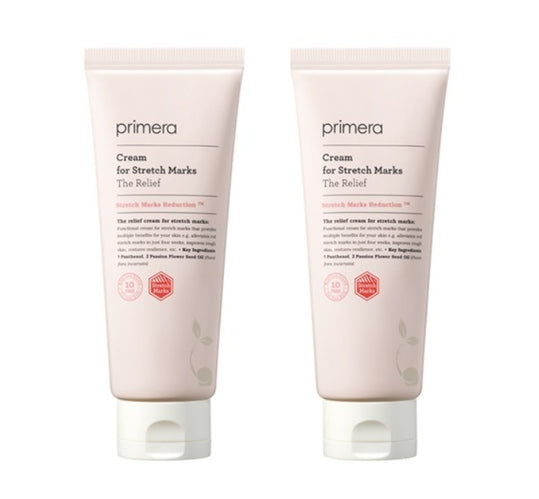 2 x Primera The Relief Cream for Stretch Marks 200ml + Sample (1 Item) from Korea by Primera
