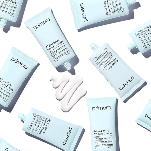 2 x Primera Alpine Berry Watery Cream (Tube Type) 75ml + Samples(2 Items) from Korea