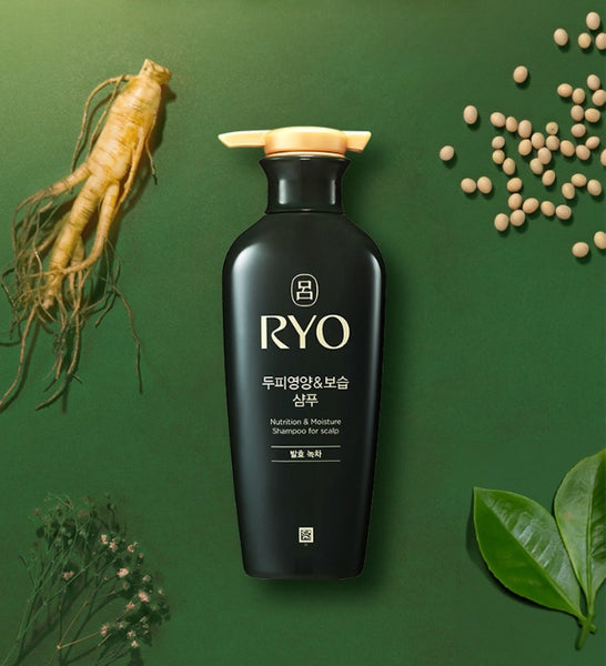 Ryo Fermented Green Tea Nutrition & Moisture Shampoo for scalp 400ml from Korea