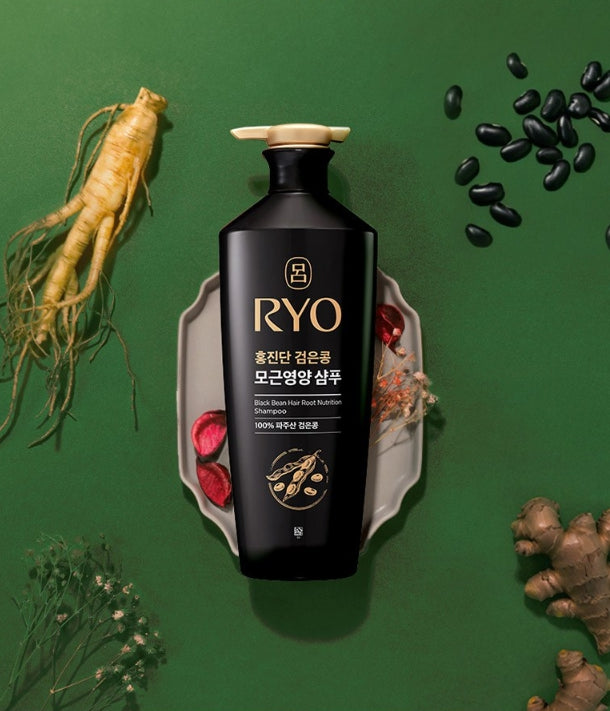 Ryo Hongjindan Black Bean Hair Root Nutrition Shampoo 820ml from Korea by Ryo