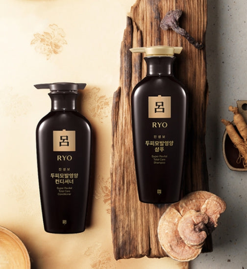 3 x Ryo Jinsaengbo Super Revital Total Care Conditioner 400ml from Korea by Ryo