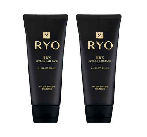 2 x Ryo Luxury HBX Scalp & Hair Pack 200ml from Korea