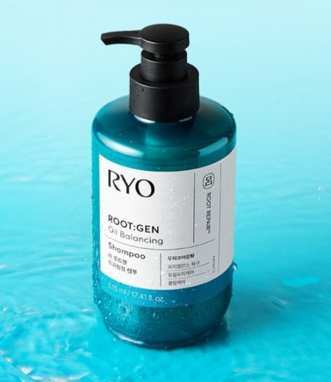 2 x Ryo ROOT:GEN Oil Balancing Shampoo 515ml from Korea by Ryo
