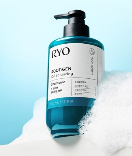 2 x Ryo ROOT:GEN Oil Balancing Shampoo 515ml from Korea by Ryo
