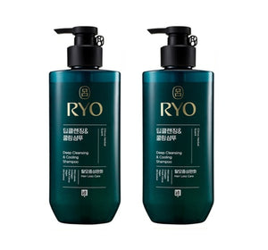2 x Ryo New Cheonga Deep Cleansing & Cooling Shampoo 480ml from Korea