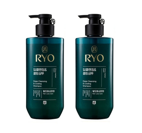 2 x Ryo New Cheonga Deep Cleansing & Cooling Shampoo 480ml from Korea