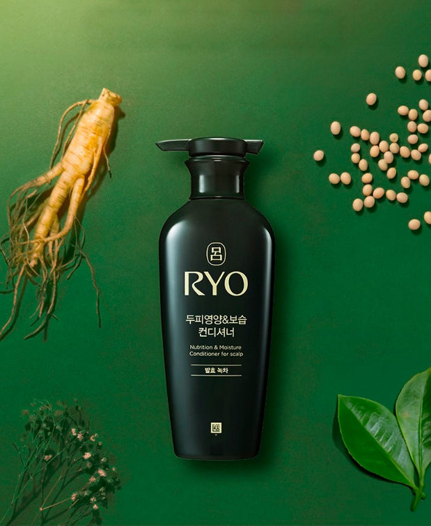 Ryo Fermented Green Tea Nutrition & Moisture Shampoo for scalp 400ml + Conditioner 400ml from Korea
