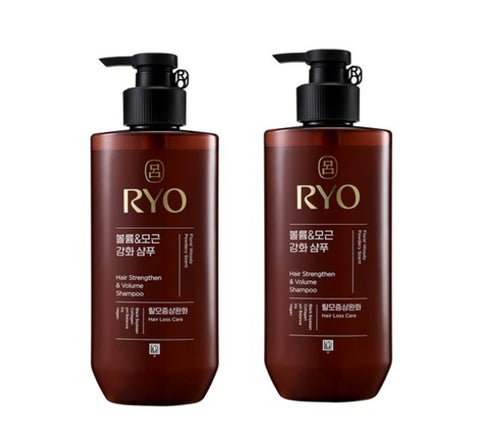 2 x Ryo New Heukwoon Hair Root Strengthen and Volume Shampoo 480ml from Korea