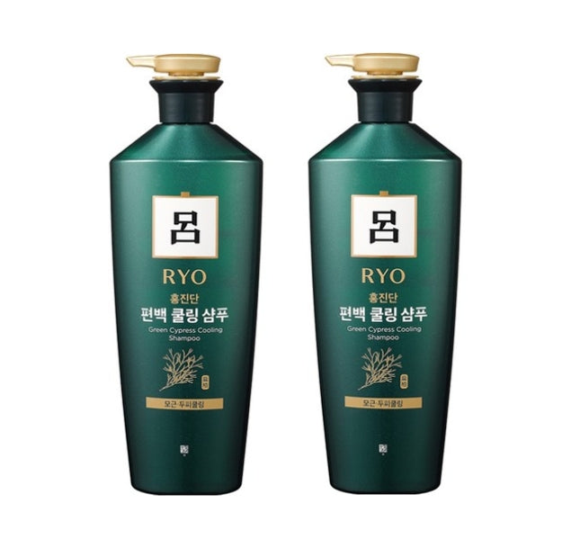 2 x Ryo Hongjindan Green Cypress Cooling Shampoo 820ml from Korea
