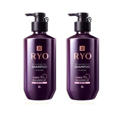 2 x Ryo Jayangyunmo Hair Loss Expert Care Shampoo for Dry Scalp 400ml from Korea